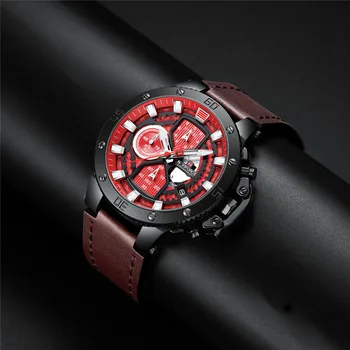 NOI NAVIFORCE Noua Moda Mens Ceasuri de Top de Brand de Lux Militare Cuarț Ceas Piele Sport Impermeabil Ceas Cronograf Bărbați