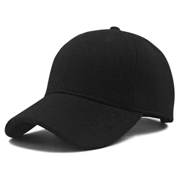 De sex masculin de Iarnă de mari dimensiuni simțit șapcă de baseball cap mare de bărbați fleece căptușit sport pălărie plus dimensiune lână snapback capace 56-60cm 61-68cm