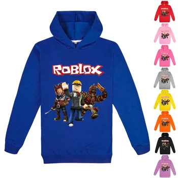 Noi Roblox Primavara Toamna Casual Hanorace Bluze cu maneca Lunga Copii Băieți Culoare Solidă Hanorace Hanorac Topuri pentru Cadou