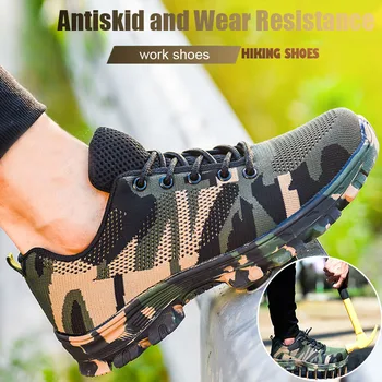 Noi Oamenii Indestructibil Antiglonț Pantofi De Protecție Militară Lucru Ușor Adidași De Top De Calitate