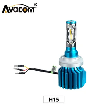 Avacom 2 buc H15 12000Lm Bec Auto 12V 24V 6500K Alb 72W Luces LED Para Auto Bombillas LED Para Automovil Luces CONDUS Coche