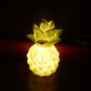 Noutatea LED Lumina de Noapte Mere Ananas Veioza Portabil Lampa de Birou Silicon Lampă de Noptieră copil Copil Cadou Creativ Decor Dormitor