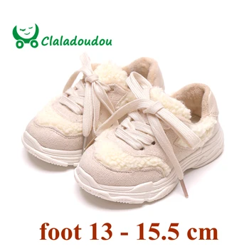 14-19CM Brand 2020 Fete de Moda de Iarna Baieti Adidasi Cald Catifea Copii Copilul Pantofi Sport Copii Pantofi Casual 3-6Y Pantofi de Funcționare