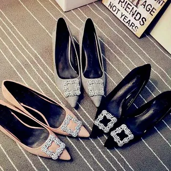 Loma Tocuri Inalte Pantofi De Nunta De Diamant Cristal Tocuri Groase Rochie De Petrecere Tocuri De Moda Pentru Femei De Iarnă Autunm 2020 Pantofi Noi