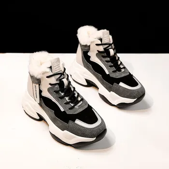 De iarnă pentru Femei Sneakers Platforma Vulcaniza Pantofi de Moda Plus Catifea Caldă de Funcționare Casual, Pantofi de Iarna pentru Femeie sex Feminin 2020