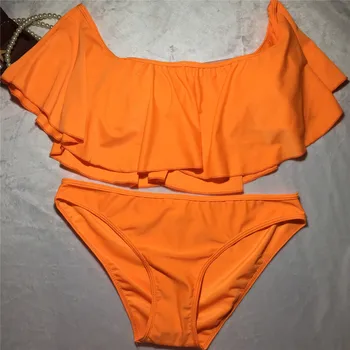 2020 Sexy Cu Maneci Lungi Bikini Femei Costum De Baie Verde, Frunze De Imprimare De Costume De Baie Pe Plajă Bikini Brazilian Set Biquini De Sex Feminin