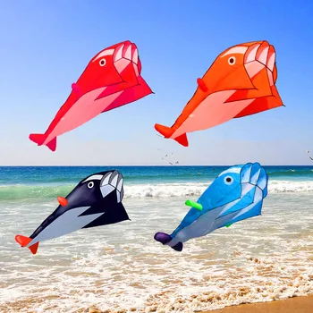 Transport gratuit delfin moale zmeu nailon tesatura de linie zmeu animate zmee de pescuit, gonflabile, zmeu în aer liber jucărie zbura Parafoil caracatiță