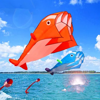 Transport gratuit delfin moale zmeu nailon tesatura de linie zmeu animate zmee de pescuit, gonflabile, zmeu în aer liber jucărie zbura Parafoil caracatiță
