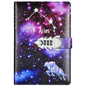 Yakri A5 Dimensiune Douăsprezece Constelații Cuvinte de Trecere Jurnal de Carte DIY Parola Notebook TPN145