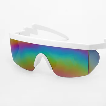 Noi Supradimensionat Ochelari Ochi de Pisica ochelari de Soare Anti-UV Siamezi Ochelari Pentru Femei, Bărbați 2019 Călătorie în aer liber Luminoase ochelari de Soare UV400