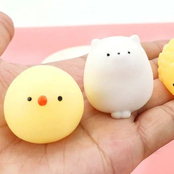 50pcs Mini Drăguț Animale Moi Jucării Anti-Stres de Relief Stoarce Jucărie Squishi Lent în Creștere Adulți Copii Copii Cadouri