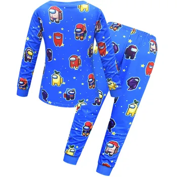 Nouă Copii Printre noi Pijamale Pijamale pentru Copii de Craciun Pijamas Acasă Haine pentru Baieti cu maneca Lunga Topuri haine de Iarna 5-14 Y