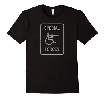 2019 Noi de Vara Tricou Rece FORȚELE SPECIALE ale Armatei cu Handicap persoane cu Handicap Pancartă pe Tricou! Funny T-shirt