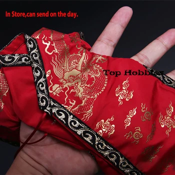 FIGURA FIERBINTE JUCĂRII 1/6 Scară Modelul Chinez Ming și qing Garda Jinyiwei Halat Pânză veche Haina împăratului Dragon halat de palton