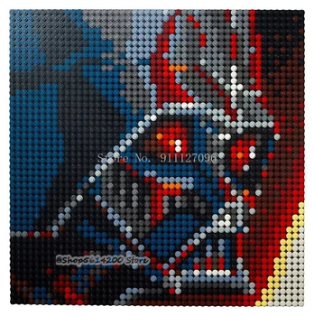 Pixel de Artă Mozaic Pictura MOC Set DIY Super Star Avatar Bloc Cadou ARTA StarWars Pictura Decorativa 31199/31197/31198