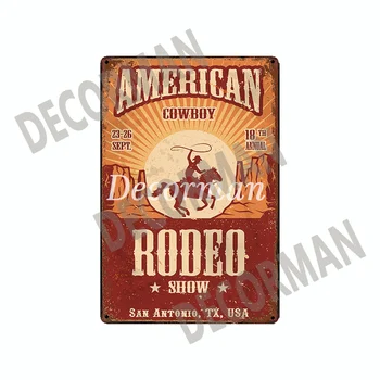 [ Mike86 ] Vacă Fată Băiat West Texas Semn Metalic de Perete de Epocă Postere fier Pictura Cadou arta decor pentru Bar LTA-1759 20*30 CM