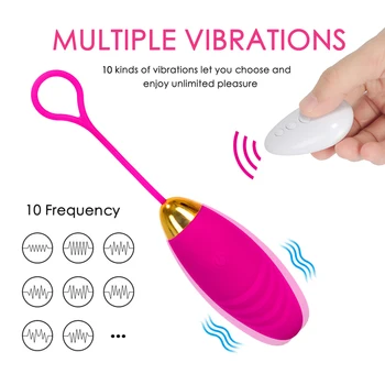 10 Modul de Chilotei de la Distanță fără Fir Vibrator de Control Chilotei Vibratoare Ou Portabil Dildo Vibrator punctul G Masturbari jucarii Sexuale pentru Femei