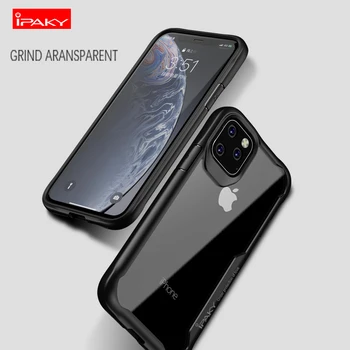 IPAKY la Șocuri Armura de Caz Pentru iPhone 11 Pro Max 2019 Transparent Caz Capacul Pentru 2019 iPhone 5.8 6.1 6.5 Lux Silicon Cazuri