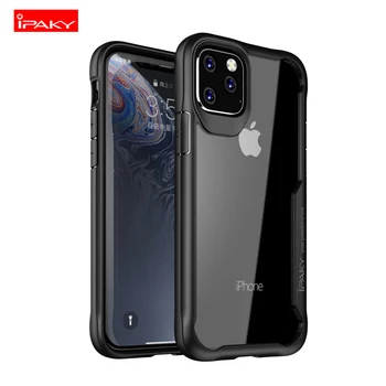 IPAKY la Șocuri Armura de Caz Pentru iPhone 11 Pro Max 2019 Transparent Caz Capacul Pentru 2019 iPhone 5.8 6.1 6.5 Lux Silicon Cazuri