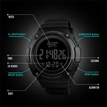 SKMEI Mens Ceas Digital Sport în aer liber Numărătoarea inversă Militare Impermeabil Ceas de Lux Casual Data de Ceasuri Relogio Masculino