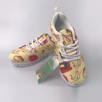 WHEREISART Desene animate cu Unicorn Tipărite Femei Pantofi Plat pentru Femei de Moda Lace-up Sneaker Pantofi Pentru Fete Drăguț Respirabil Încălțăminte
