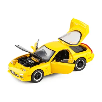 1/32 RX7 FD Masina Sport de Simulare Mașină de Jucărie Model de Aliaj de Jucarii pentru Copii Veritabilă Colecție de Licență Militare Vehicul Off-Road Copii