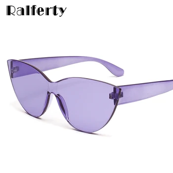 Ralferty Pisica Umbra Ochi Pentru Moda pentru Femei ochelari de Soare Brand Vintage Retro Triunghiular Verde Cateye Ochelari oculos feminino W2109