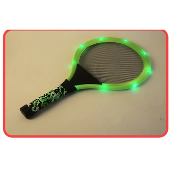 Copii în aer liber Lumini Racheta de Badminton cu Lumini LED-uri Luminoase Racheta de Iluminat Racheta de Badminton Set