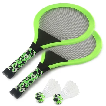 Copii în aer liber Lumini Racheta de Badminton cu Lumini LED-uri Luminoase Racheta de Iluminat Racheta de Badminton Set