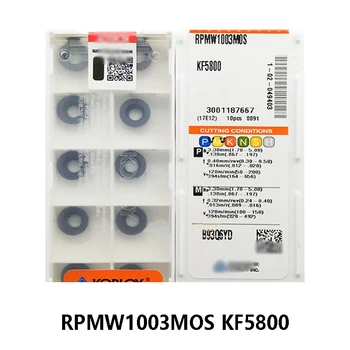 Original 10buc/cutie RPMW1003MOS KF5800 RPMW1003 MOS RPMW 1003 Insertii Carbură de Strung Instrumente de Tăiere pentru Oțel și Oțel Inoxidabil