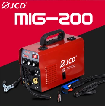 JCD MIG-200 3 in 1 Semi-automat de Aparat de Sudura Invertor IGBT Double Pulse Mig Loc MMA TIG MIG Argon Sudura Echipamente DC220V