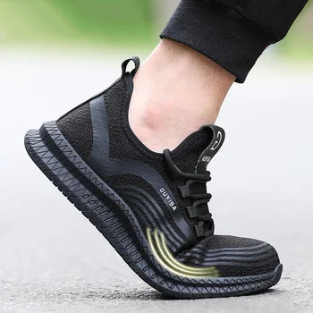 Yuxiang Bărbați Încălțăminte de protecție Anti-puncție Casual Sneaker Indestructibil Securitatea muncii Boot Steel Toe de Siguranță Pantofi de Lucru Usoare