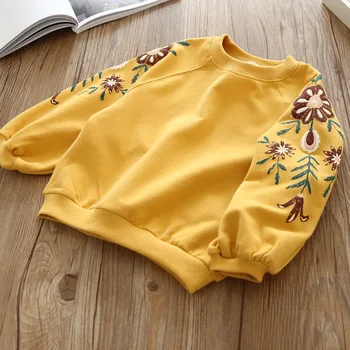 2020 moda hanorac Fete pulover Copii de Primavara Toamna cu Maneci lungi t-shirt pentru Copii Jachete pentru copii pentru Fete, Hanorace flori