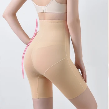 Femei Talie Mare Fără Sudură Modelarea Siguranța Scurt Chilotei Respirabil Body Shaper Slăbire Burtă Chiloți Panty Modelatori