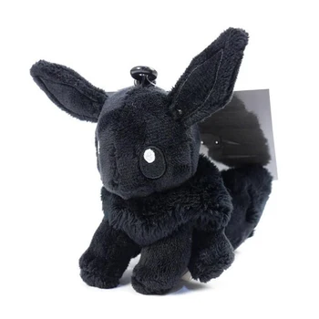 Negru Eevee papusa de plus geanta pandantiv Umplute jucării de Colecție drăguț de cadouri ziua de nastere prezent