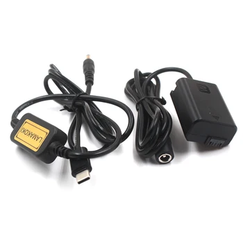 USBC 5V prin Cablu PD Incarcator NP-FW50 NPFW50 Camera Fack Bateriei pentru Sony A7ii A6000 A7rii A6300 A5100 A7s A7 A7r A7sii BCVW1