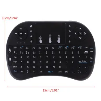 Mini i8 Tastatura Wireless 2.4 GHz engleză Litere Multi-Media Telecomanda Air Mouse-ul Touchpad-ul Pentru Android TV Box