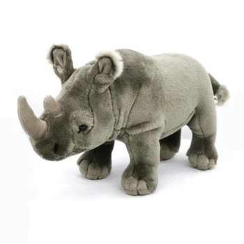 30cm Mult Viața Reală Rinoceri Jucărie de Pluș Moale Realist Rinocer din Africa de Jucărie Realiste de Animale Sălbatice Împăiate Jucarii si Cadouri Pentru Copii