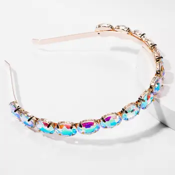 Cristal Bijuterie în stil Baroc Benzi Pentru Femei Diamond Accesorii de Par Pearl Bentita pentru Fete Coroana de Flori Bentițe Folie Cap