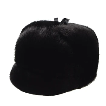 Capace Pentru Bărbați Blană Neagră Pălărie Nurca Oameni de Moda en-Gros Bonete Nou 2020 Toamna-iarna Blană de Nurcă Casual Pălărie