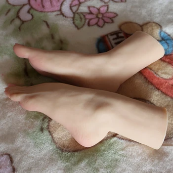 Realist Manechinul Dummy picioare cu schelet, degetele de la picioare pot face fix mișcare, fetish picior de silicon de simulare modelul picioare