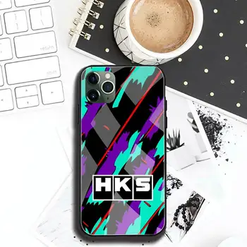 HKS Japonia Cool Caz Telefon din Sticla Temperata Pentru iPhone 11 XR Pro XS MAX 8 X 7 6S 6 Plus SE 2020 caz