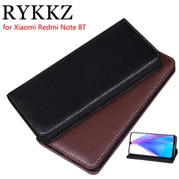 RYKKZ de Lux din Piele Flip Cover Pentru Xiaomi Redmi Nota 8 T 8T 6.8