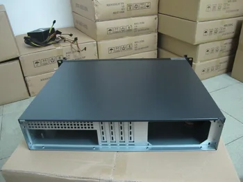 2U caz de Calculator monta panou de aluminiu 2u350MM Suport MicroATX PC-ul de alimentare firewall rack de 19 inch tip de Șasiu