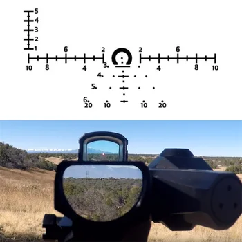 D-EVO Pușcă domeniul de Aplicare Dublă-Vedere Îmbunătățită Optic 6x20mm CMR-W-Reticul Matt Lupa 6X Vânătoare Airsoft AR Pușcă + LCO Red Dot 6-0068