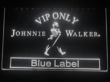 480 VIP Doar Johnnie Walker Blue Label a CONDUS Lumina de Neon Semn