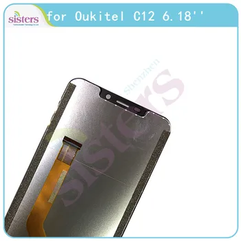 Ecran LCD pentru Oukitel C12 Display LCD Touch Ecran Digitizor Pentru Oukitel C12 LCD Ansamblul de Înlocuire Telefon Original, Testat de Sus