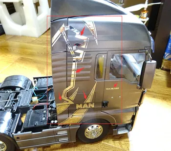 Tamiya Rc camion upgrade piese auto shell autocolante decorative pentru 1/14 tamiya rc toys camion MAN tgx control de la distanță remorcă de tractor