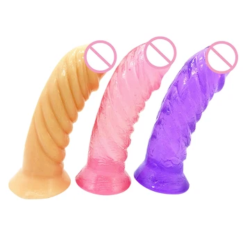 EXVOID Artificial Penis Jelly Penis Real Dick sex Feminin Masturbator Jucarii Sexuale pentru o Femeie Vibrator Realist Nu Vibrator Cu ventuza