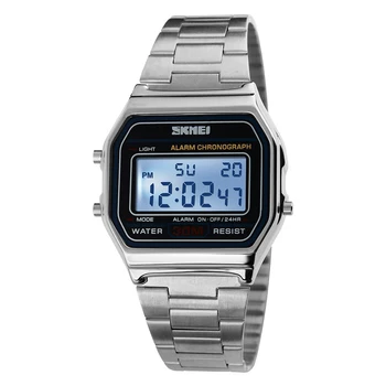 SKMEI Fierbinte Bărbați Ceas Digital cu LED Ceasuri Sport barbati Relogio Masculino Relojes din Oțel Inoxidabil Impermeabil Militar Ceasuri de mana